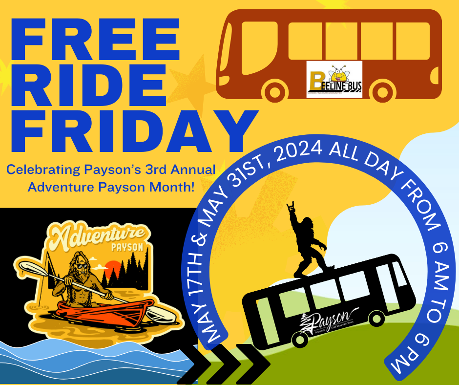 Free Ride Friday!5.17.5.31.2024