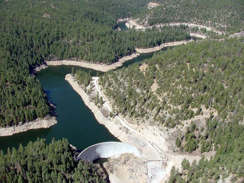 C.C. Cragin Reservior Aerial View